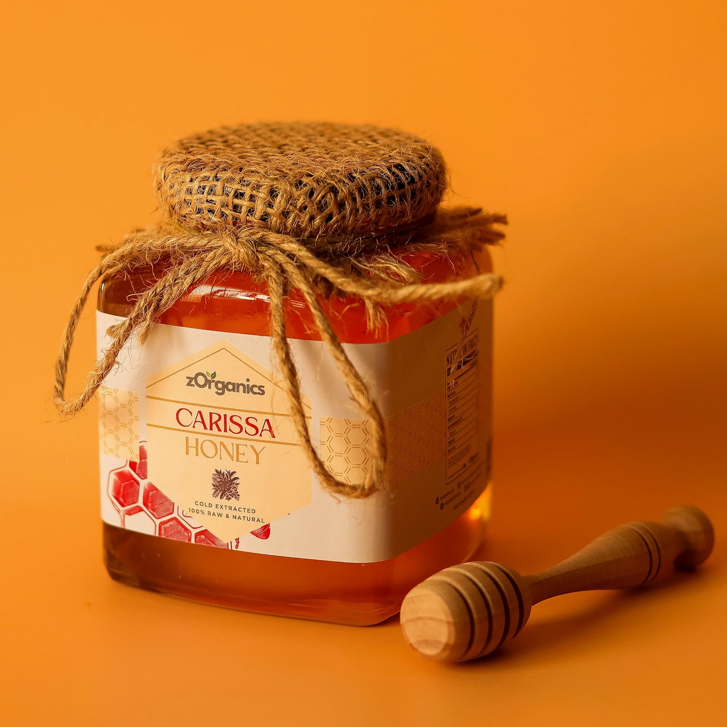 Jar of Raw Organic Carissa Honey