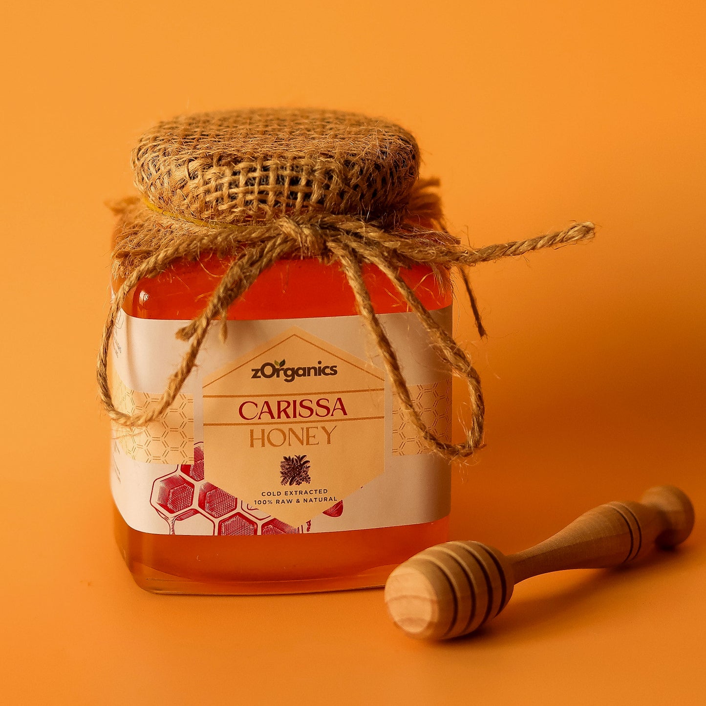 Jar of Raw Organic Carissa Honey