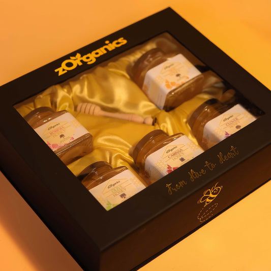 Organic Honey Gift Box with 5 Flavours