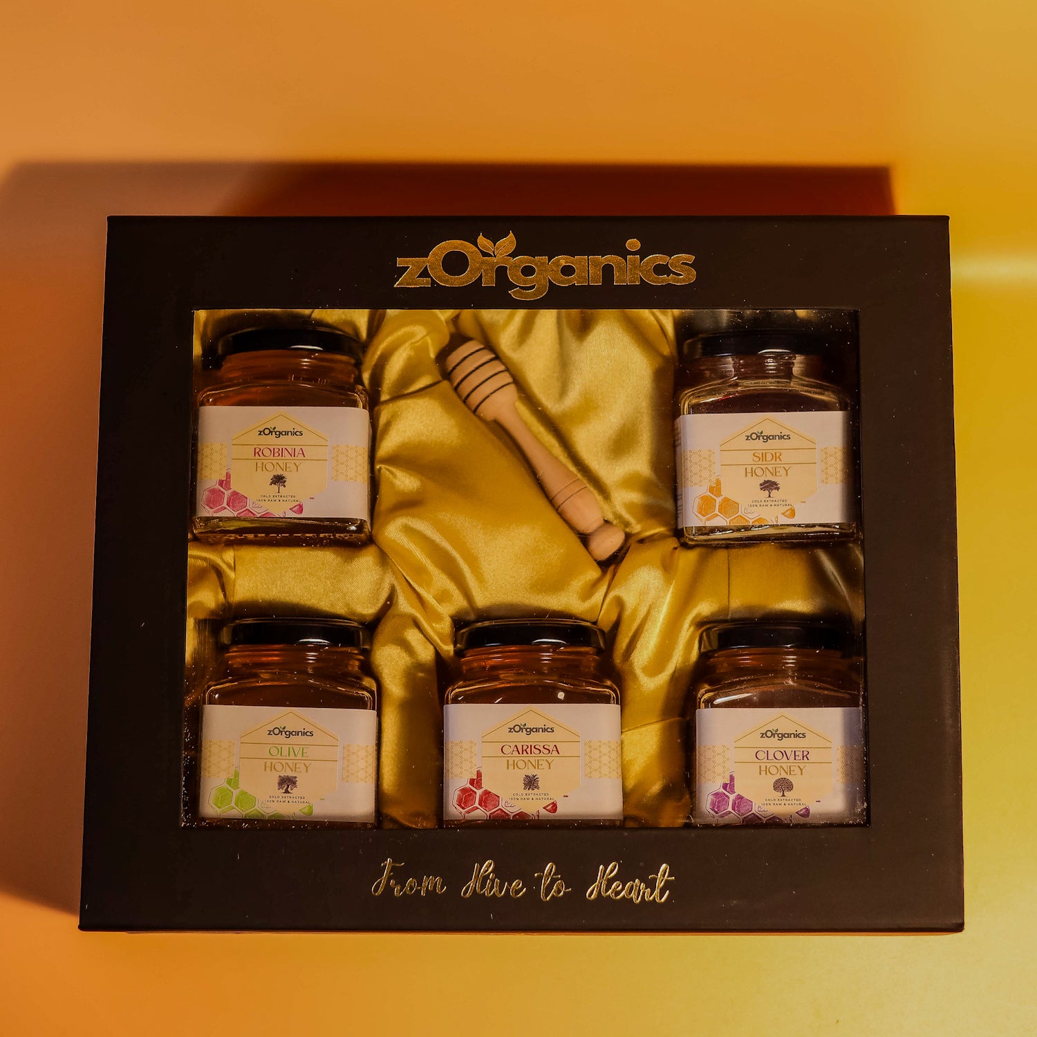 Organic Honey Gift Box with 5 Flavours