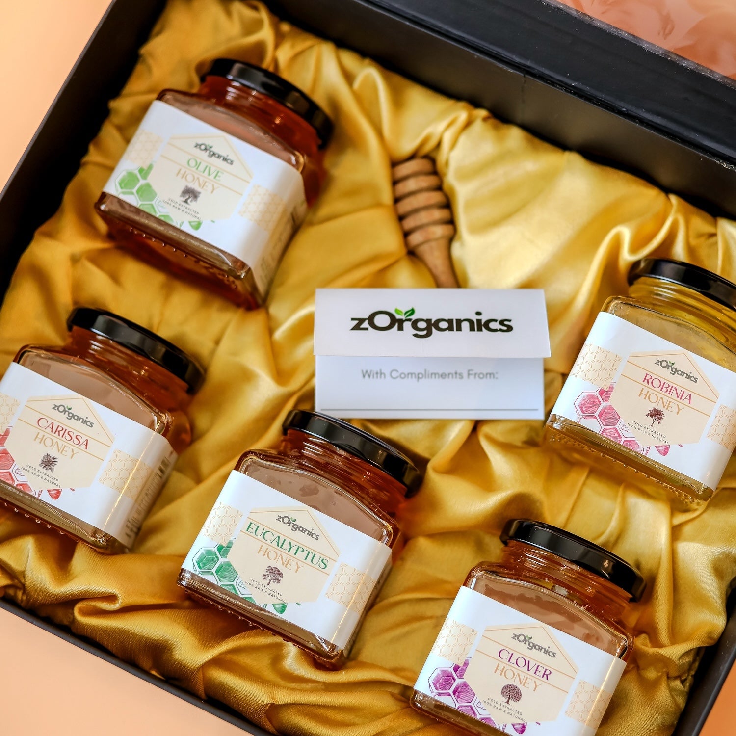 Organic Honey Gift Box with 5 Flavours