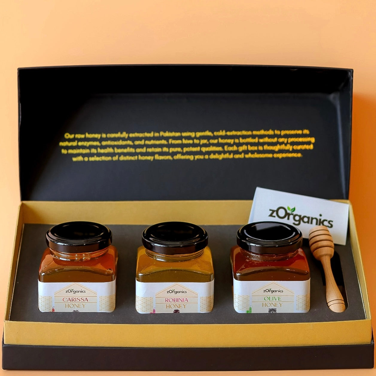 Organic Honey Gift Box with 3 Flavours