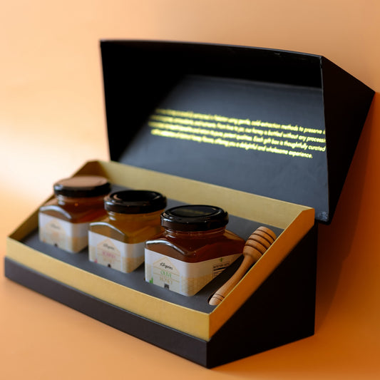 The Platinum Trio Honey Gift Box